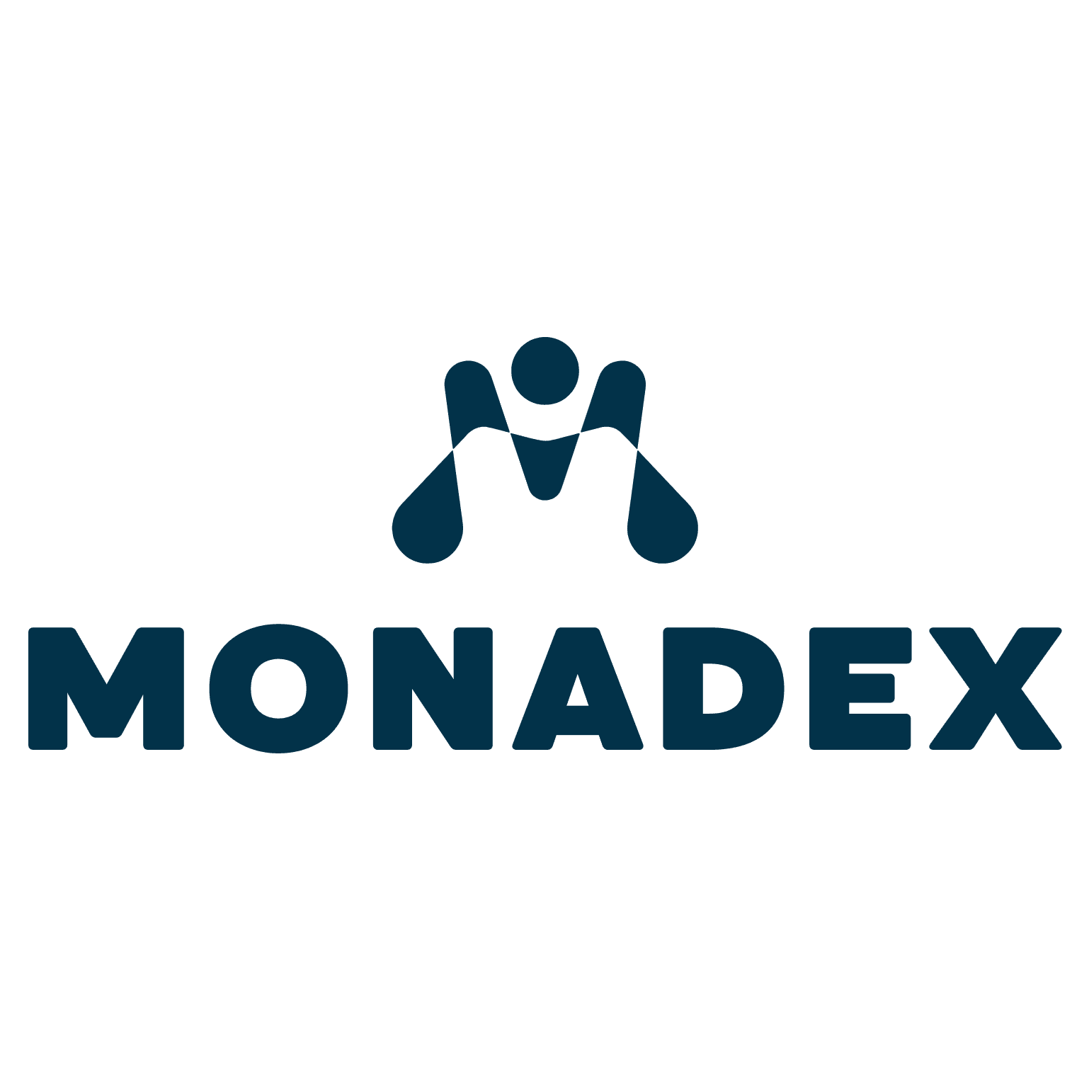 Monadex, stacked logo